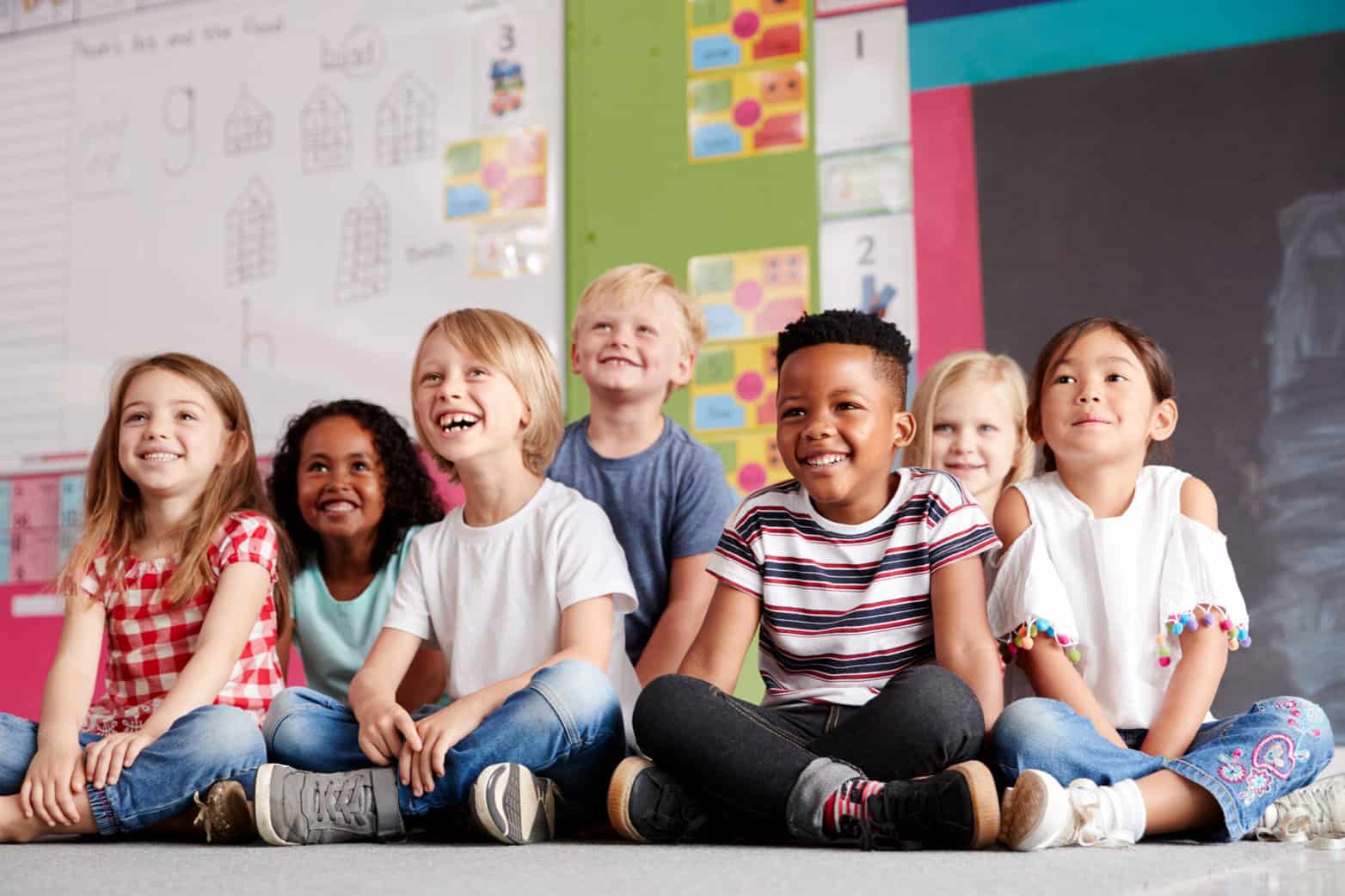 Elementary students classroom