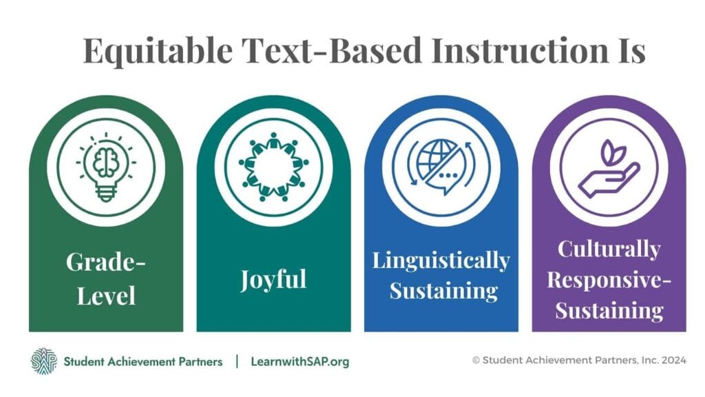 Equitable text based instruction