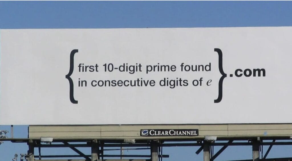 Google billboard