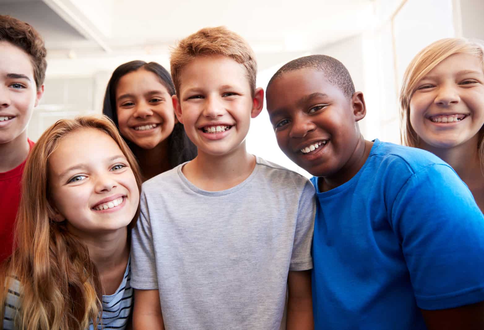 Group of smiling students