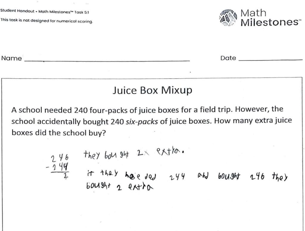 Math milestones 5 1.2