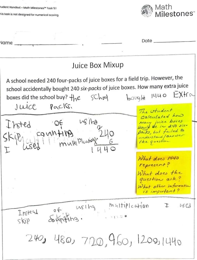 Math milestones 5 1.3