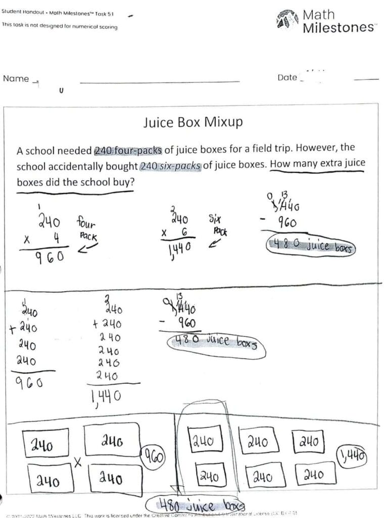 Math milestones 5 1.4