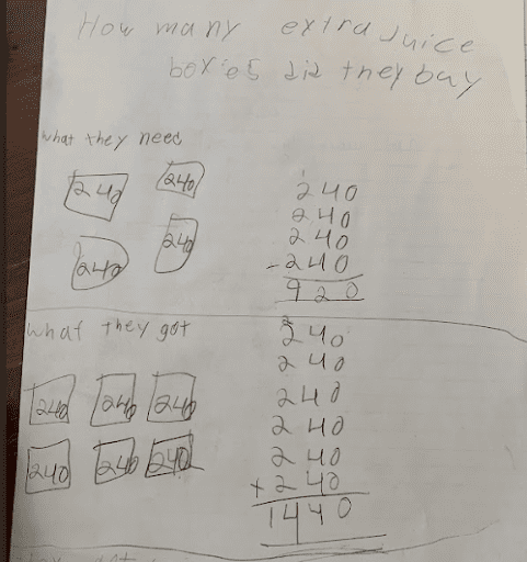 Math Milestones™ sample